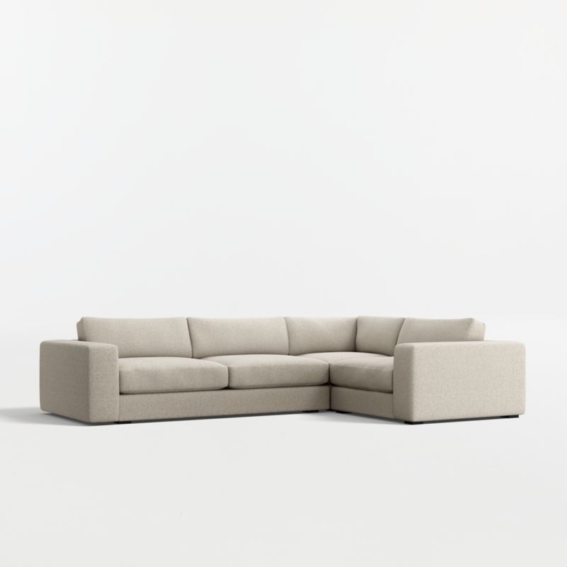 Oceanside Deep Low 3-Piece L-Shaped Sectional Sofa - image 3 of 12