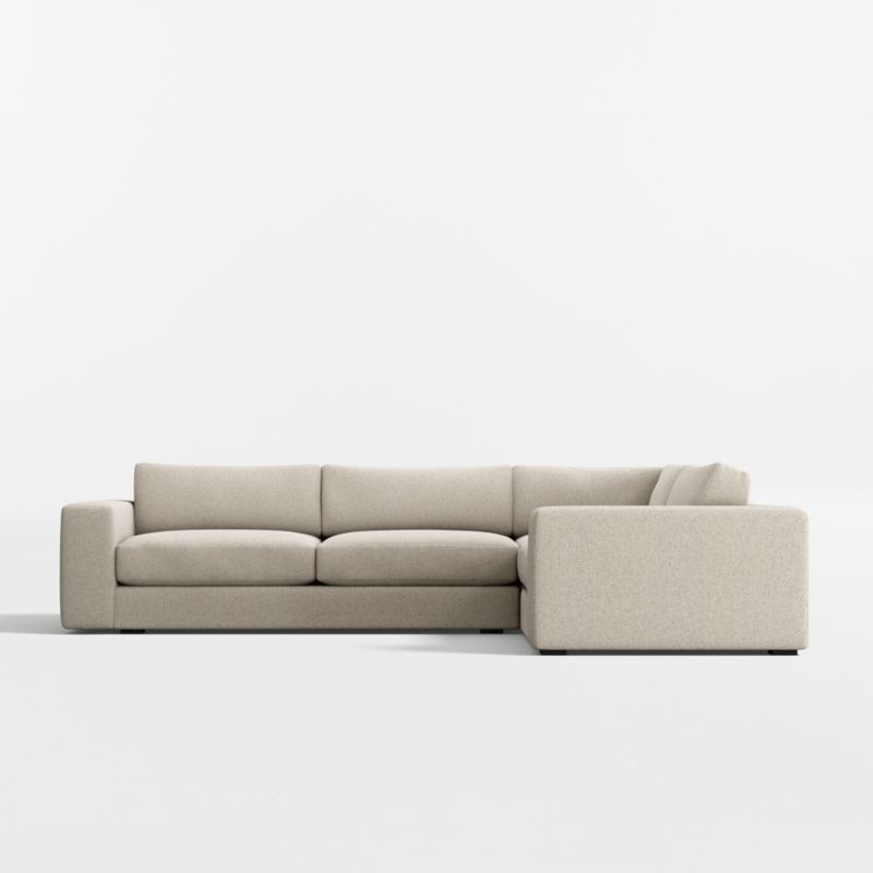 Oceanside Deep Low 3-Piece L-Shaped Sectional Sofa - image 9 of 12
