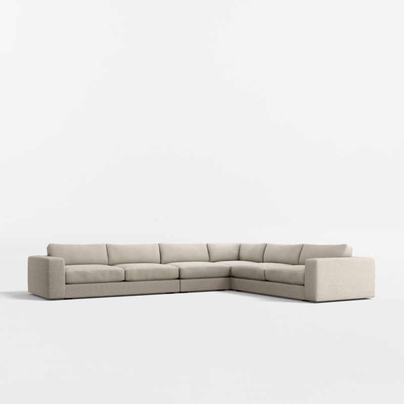 Oceanside Deep Low 4-Piece L-Shaped Sectional Sofa - image 3 of 12
