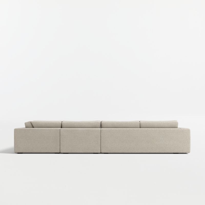 Oceanside Deep Low 4-Piece L-Shaped Sectional Sofa - image 11 of 12