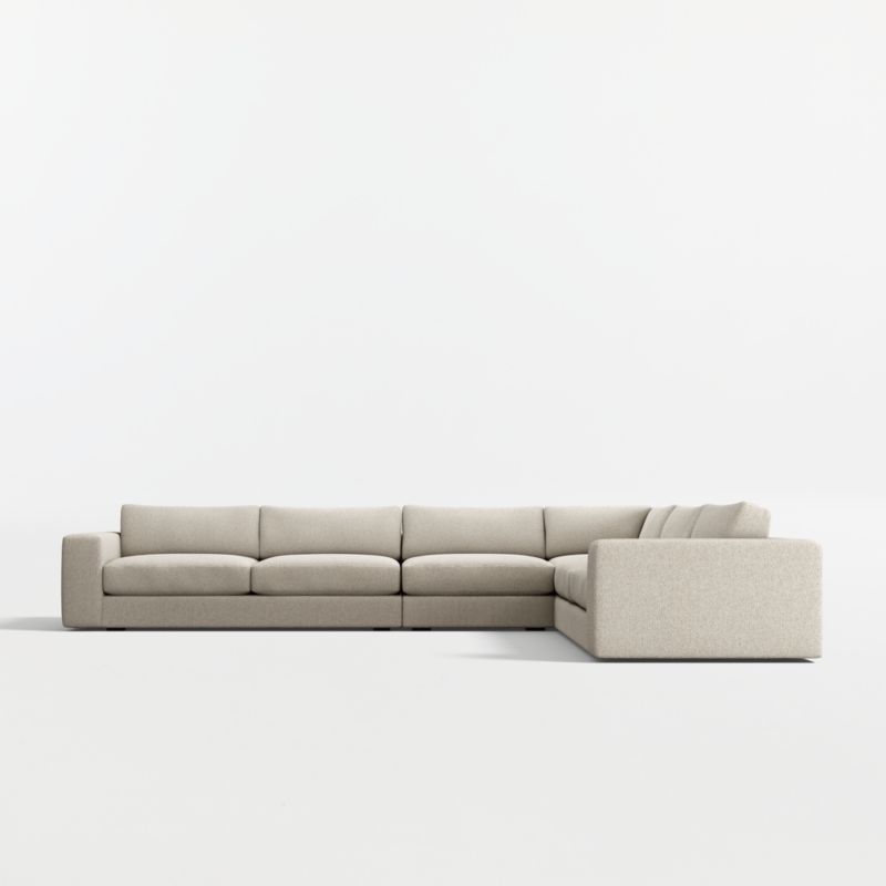 Oceanside Deep Low 4-Piece L-Shaped Sectional Sofa - image 9 of 12