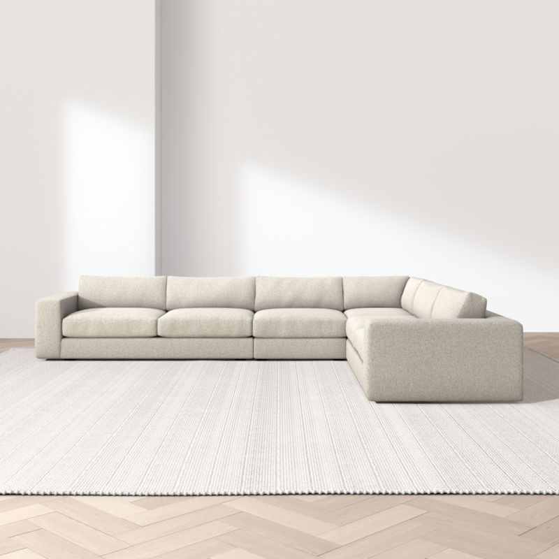 Oceanside Deep Low 4-Piece L-Shaped Sectional Sofa - image 4 of 14