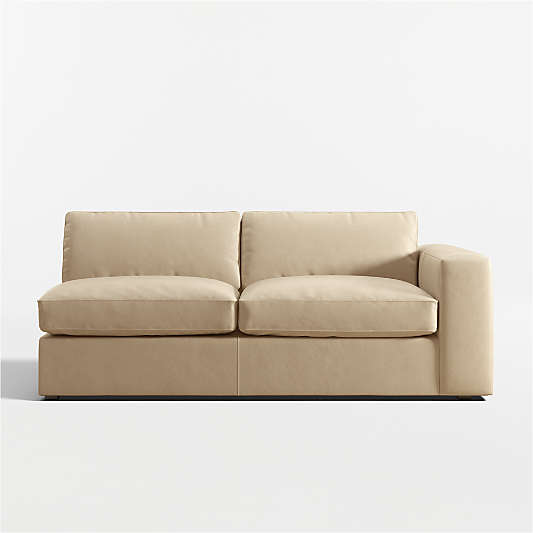 Oceanside Deep Leather Right-Arm Sofa Sectional Piece