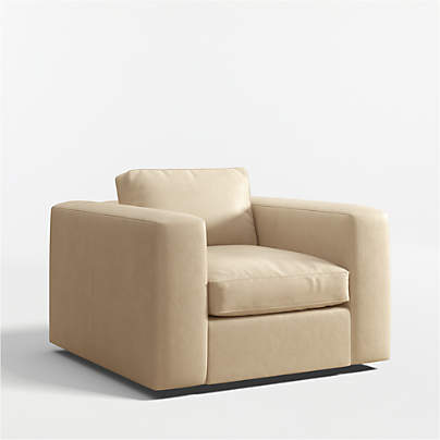 Oceanside Deep 42" Leather Swivel Chair