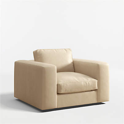 Oceanside Low 42" Leather Swivel Chair