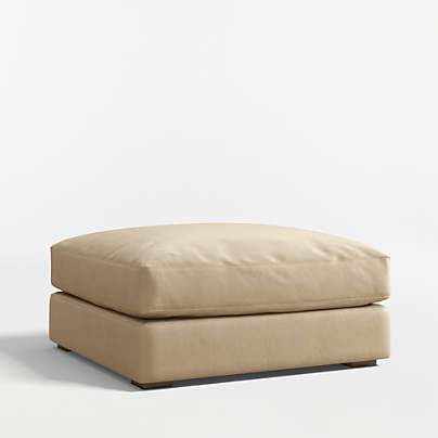 Oceanside 37" Leather Ottoman
