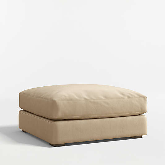 Oceanside 37" Leather Ottoman