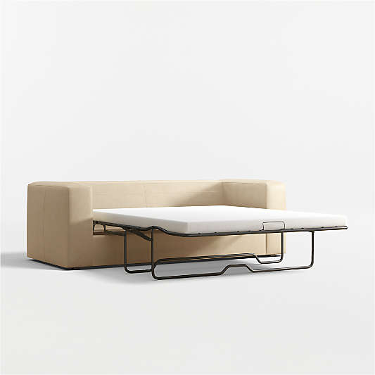 Oceanside 89" Leather Queen Sleeper Sofa