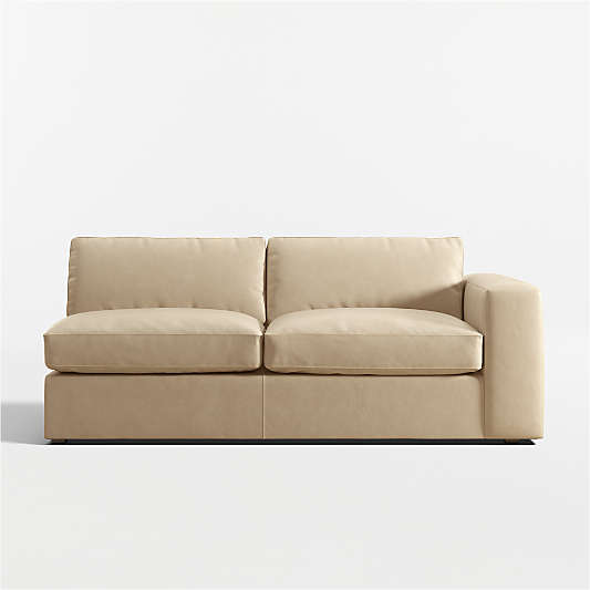 Oceanside Leather Right-Arm Sofa Sectional Piece