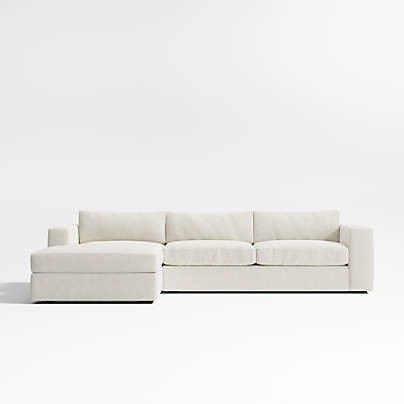 Oceanside Deep 2-Piece Sectional Sofa with Chaise Lounge