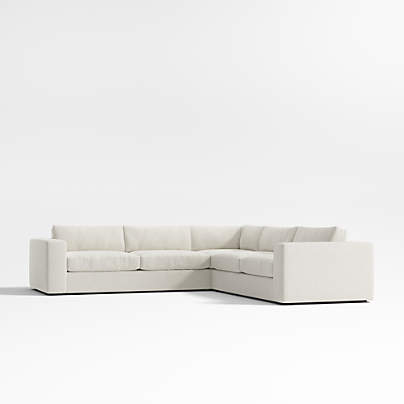 Oceanside Deep 3-Piece L-Shaped Sectional Sofa