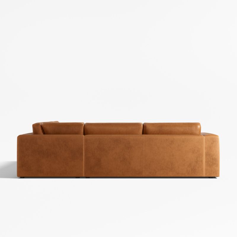 Oceanside Leather 3-Piece L-Shaped Sectional Sofa - image 5 of 6