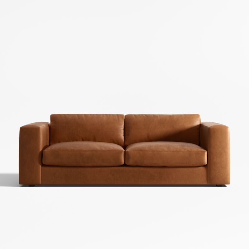 Oceanside 90" Leather Sofa - image 1 of 6