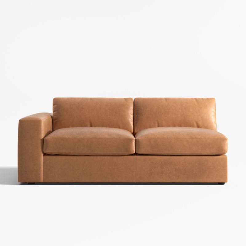 Oceanside Leather Deep-Seat Left-Arm Sofa - image 0 of 3