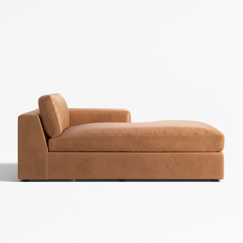 Oceanside Leather Deep-Seat Right-Arm Chaise Lounge - image 0 of 3