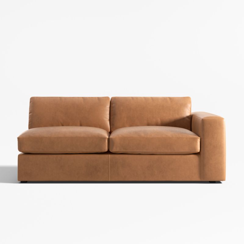 Oceanside Leather Deep-Seat Right-Arm Sofa - image 0 of 3