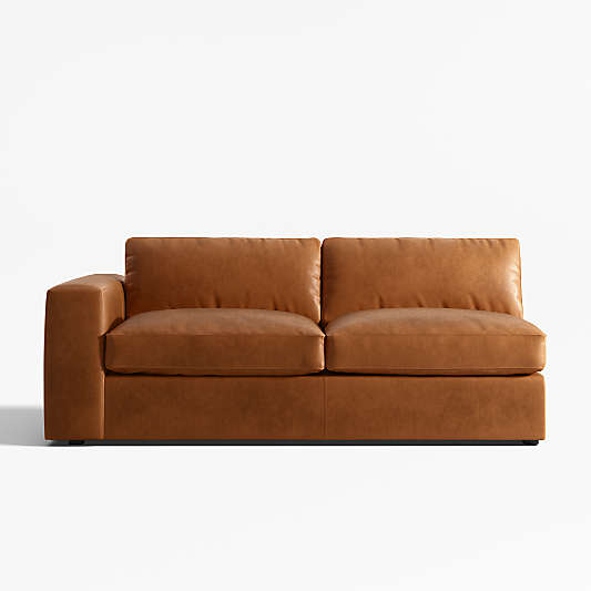 Oceanside Leather Left-Arm Sofa