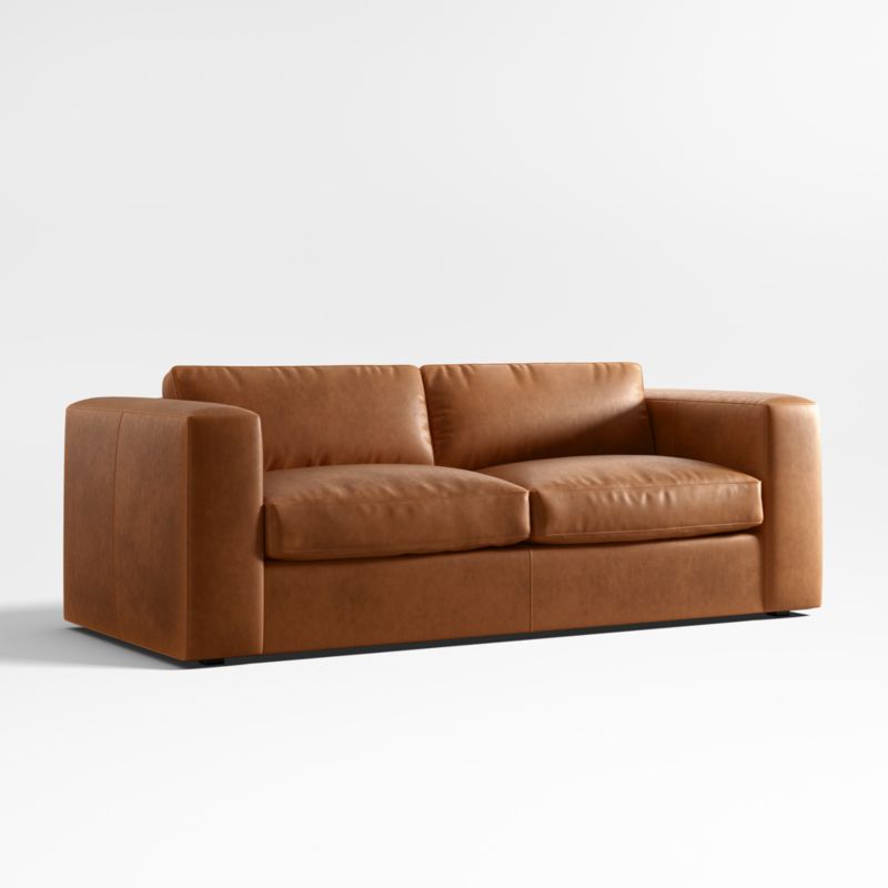 Oceanside Leather Queen Sleeper Sofa - image 2 of 6