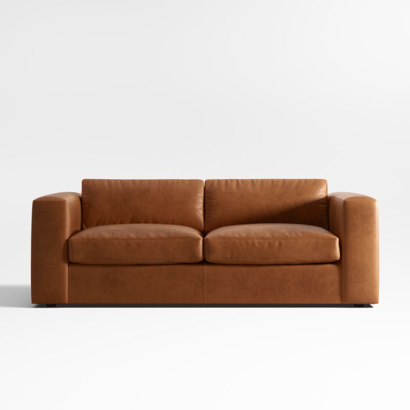 Oceanside Leather Queen Sleeper Sofa - image 1 of 6