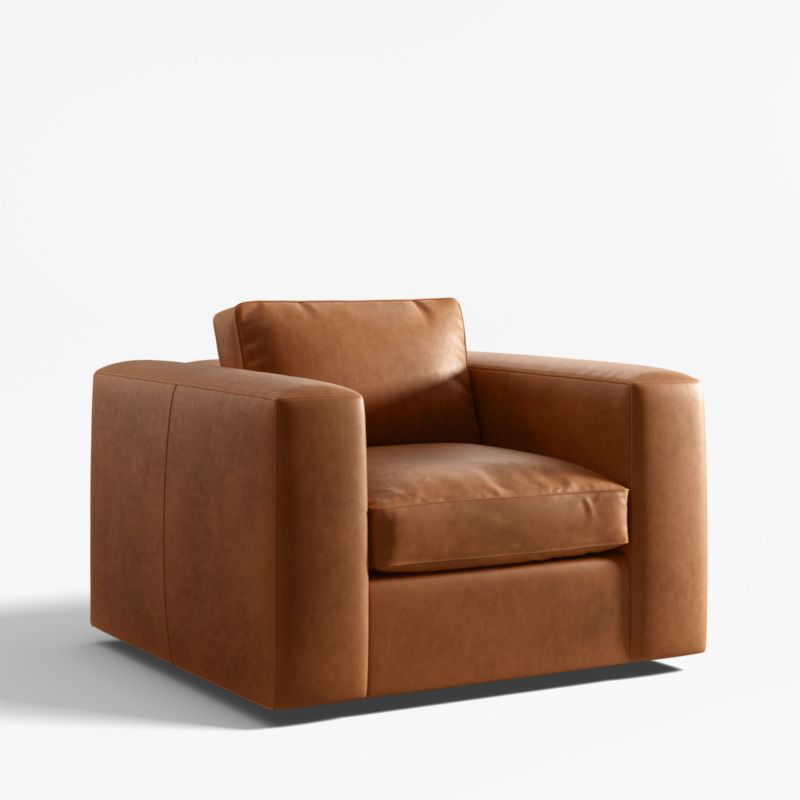 Oceanside Leather Swivel Chair - image 0 of 6