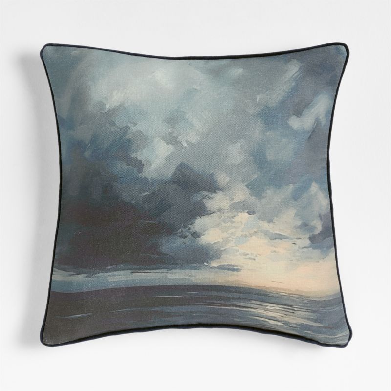 Oceanside 23"x23" Throw Pillow with Feather Insert - image 0 of 6