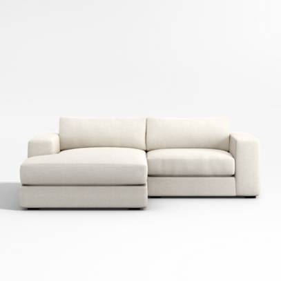 Urban 2 Piece Chaise Sectional, Sofa With Chaise