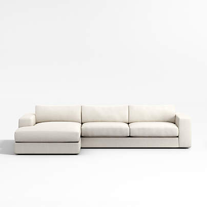 Oceanside Low 2-Piece Left-Arm Chaise Sectional Sofa