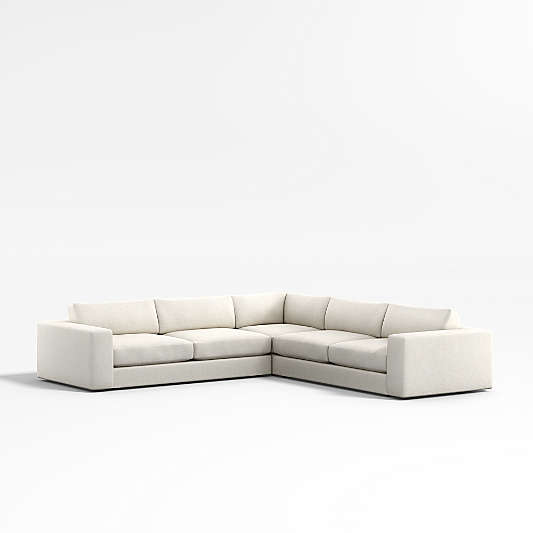 Oceanside 3-Piece Deep-Seat Corner Sectional Sofa