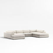 Oceanside Low 3-Piece Double Bumper Sectional Sofa