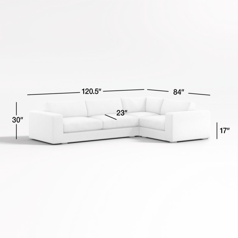 View Oceanside Low 3-Piece L-Shaped Sectional Sofa - image 3 of 15