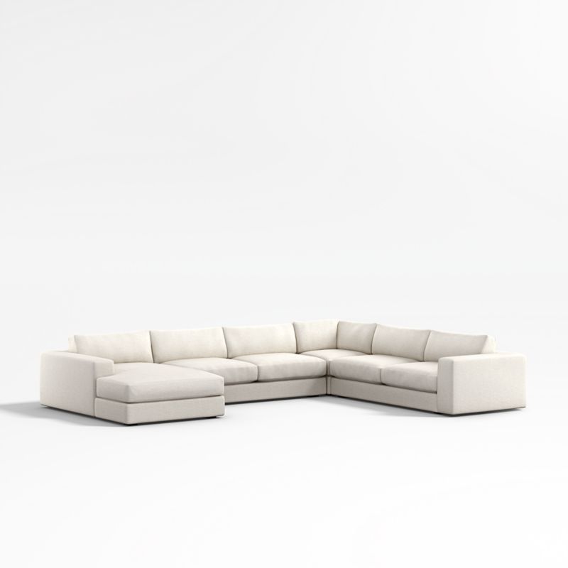 Oceanside Low 4-Piece Left-Arm Chaise Sectional Sofa - image 0 of 9