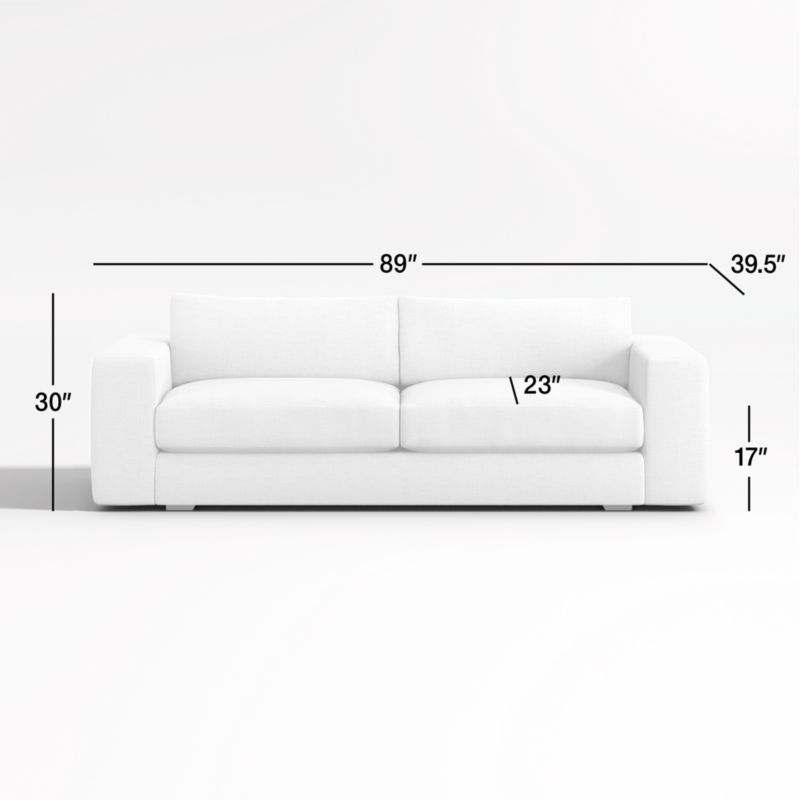 View Oceanside 90" Low Sofa - image 2 of 16