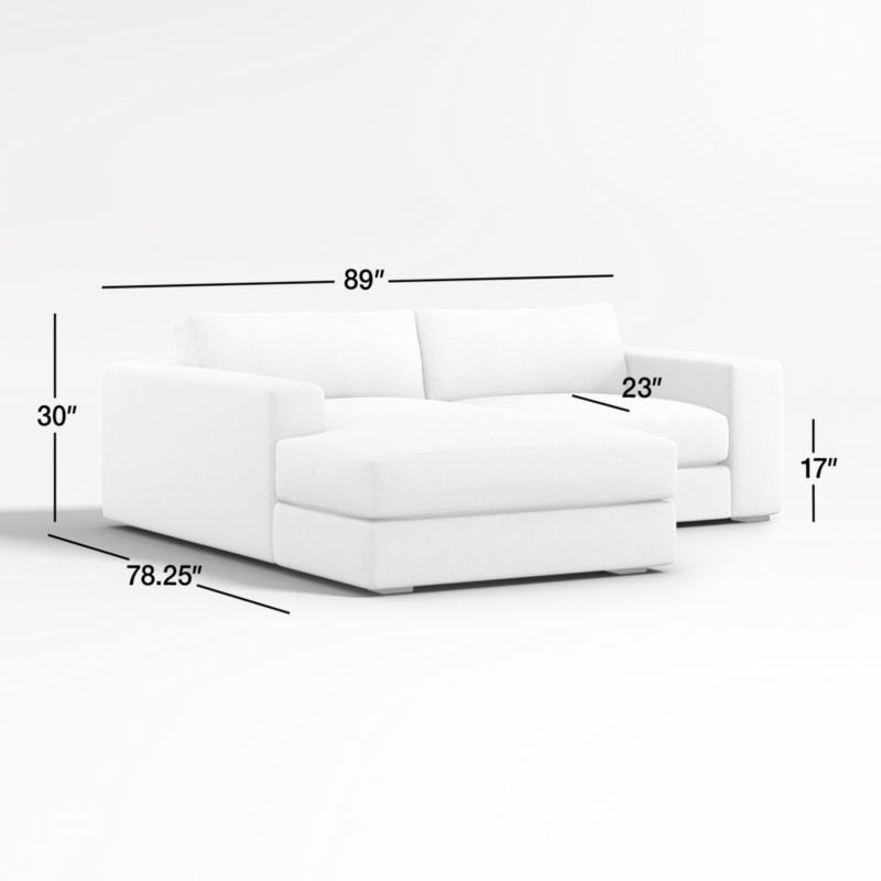 View Oceanside Low Deep-Seat  2-Piece Left-Arm Chaise Sectional Sofa - image 2 of 14