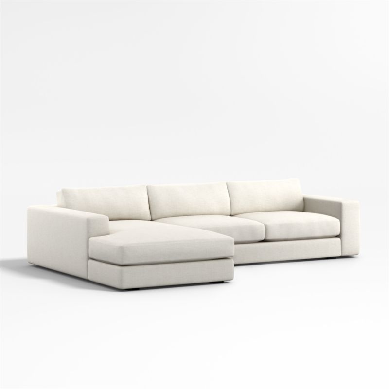 Oceanside Low Deep-Seat 2-Piece Left-Arm Chaise Small Sectional Sofa - image 9 of 9