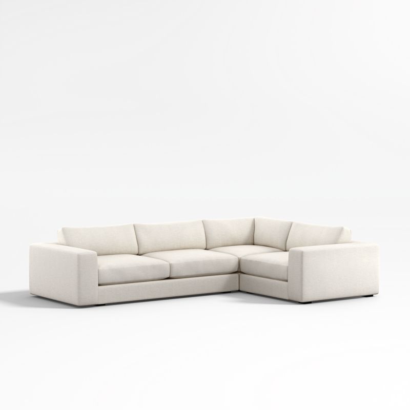 Oceanside Low Deep-Seat 3-Piece L-Shaped Sectional Sofa - image 0 of 9