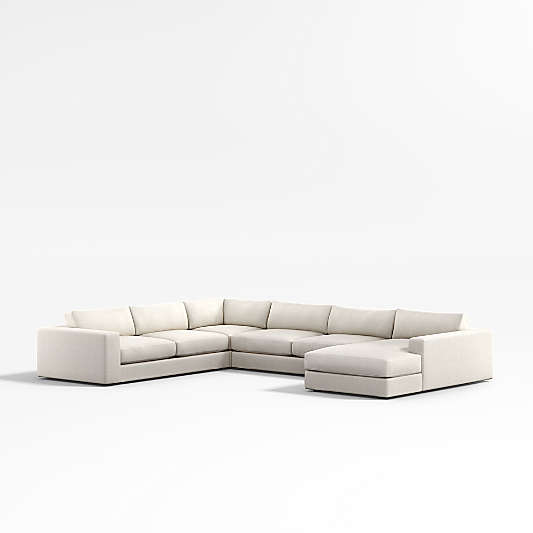Oceanside 4-Piece Deep-Seat Corner Sectional Sofa