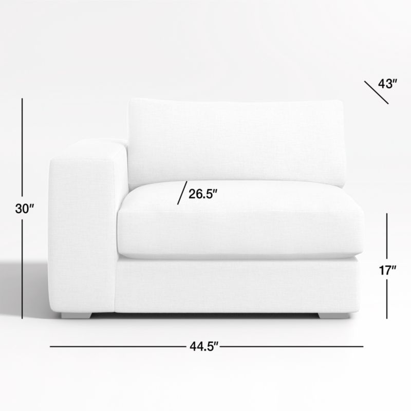 View Oceanside Low Deep-Seat Left Wide-Arm Chair - image 2 of 6