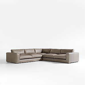 Leather Corner Sofas Crate Barrel