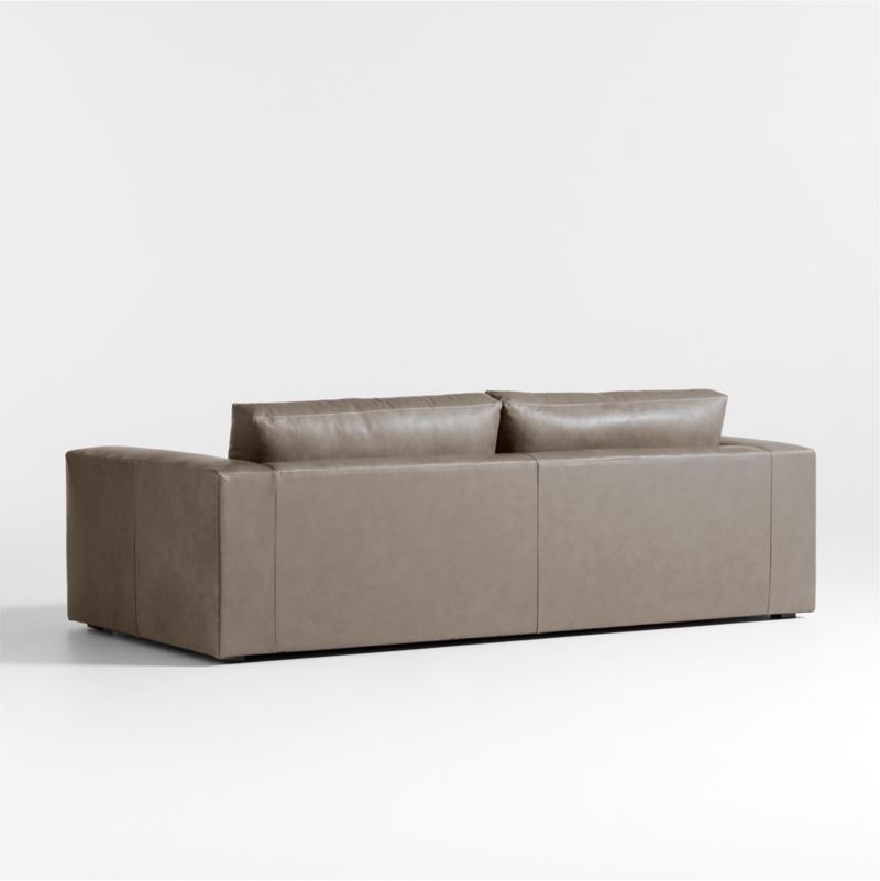 Oceanside 90" Low Leather Sofa - image 6 of 9