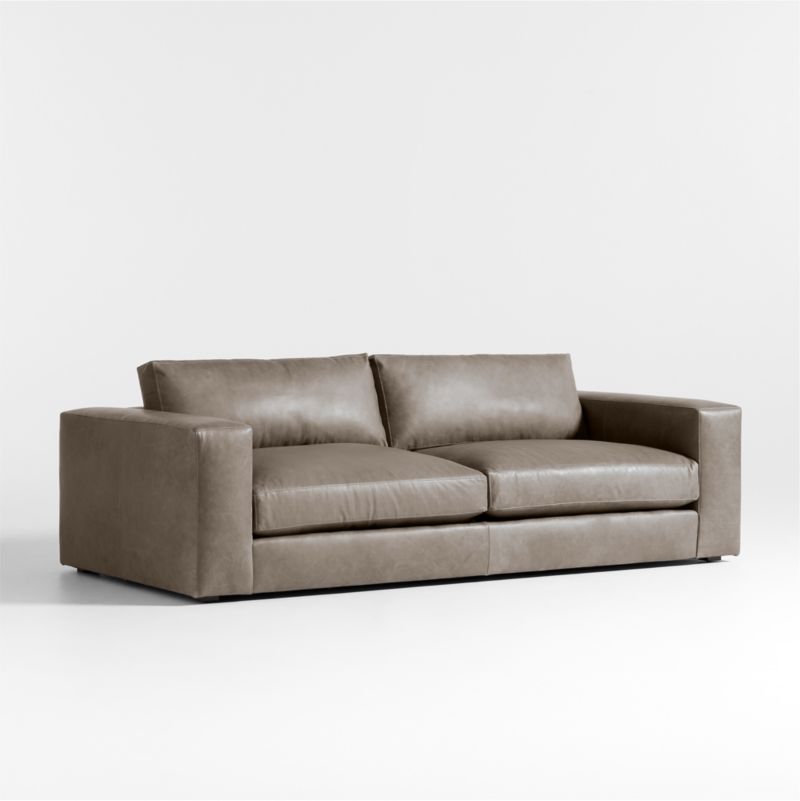 Oceanside 90" Low Leather Sofa - image 5 of 9