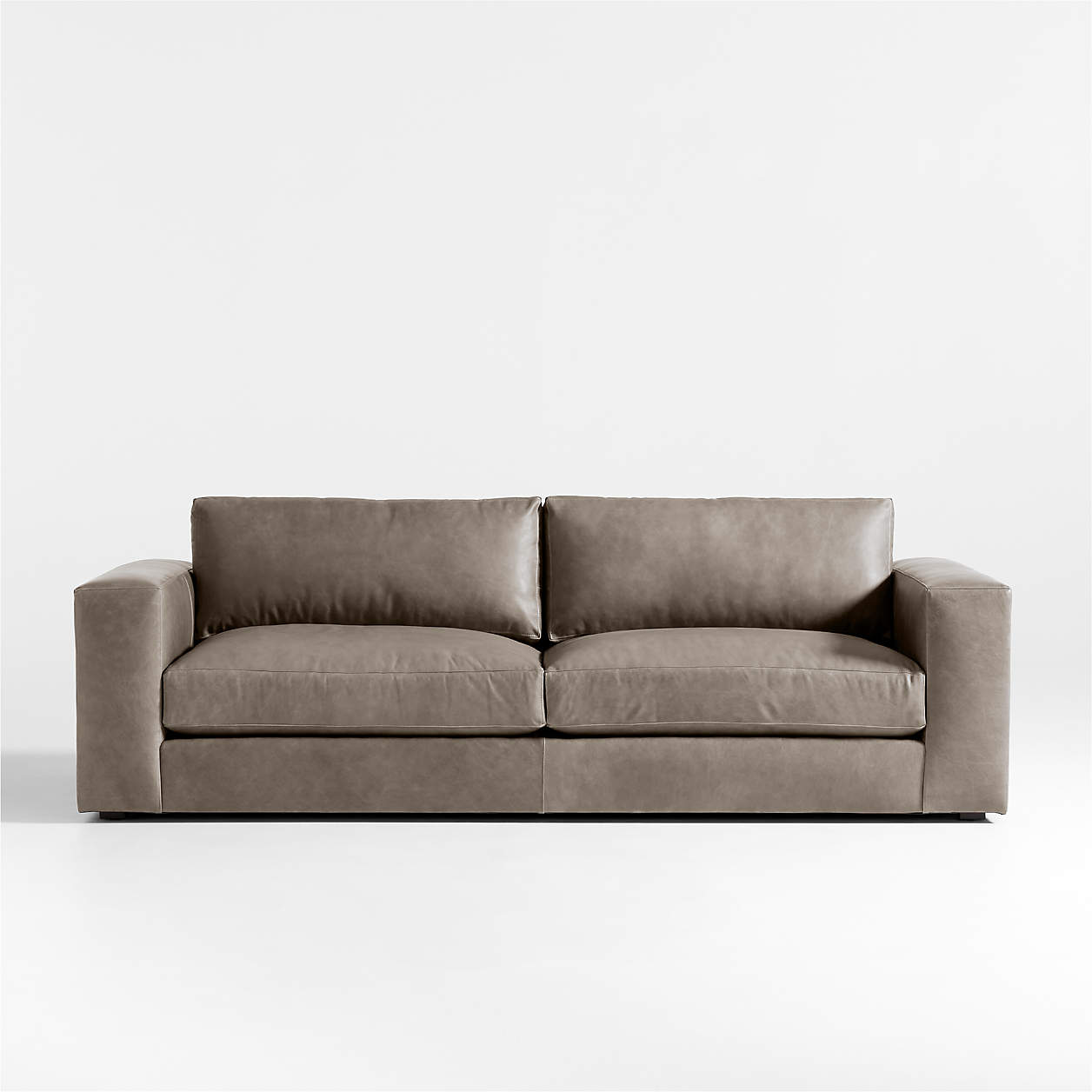 Oceanside 90" Low Leather Sofa + Reviews Crate & Barrel Canada