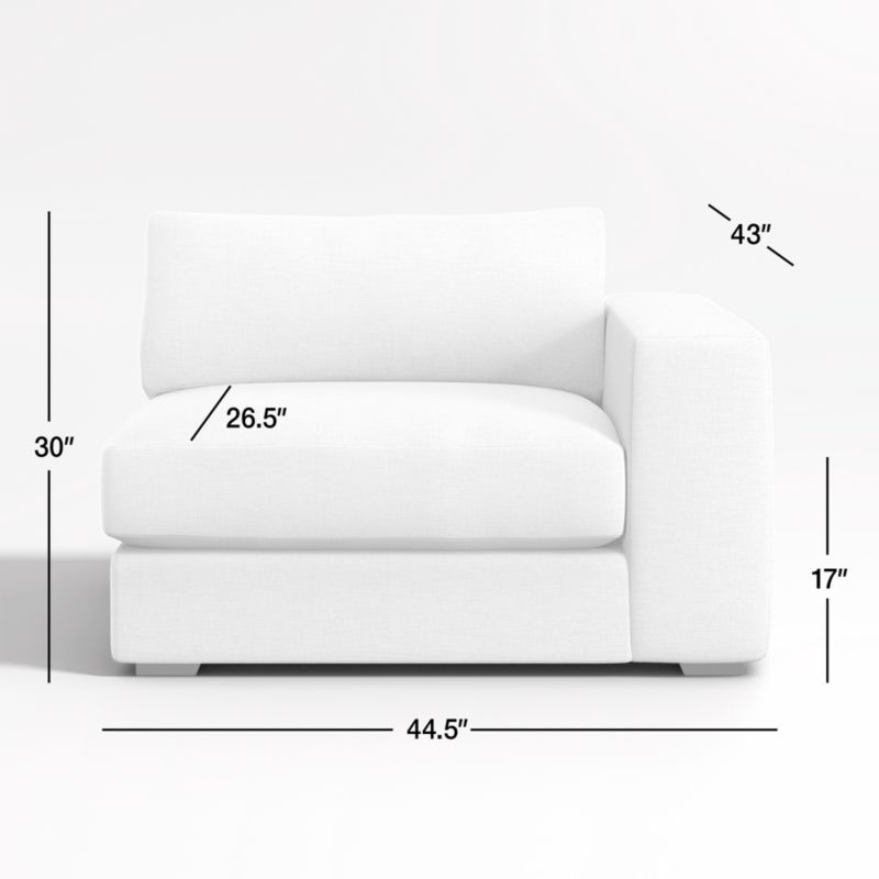 View Oceanside Low Deep-Seat Right Wide-Arm Chair - image 2 of 6