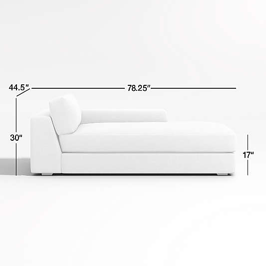 Oceanside Deep Low Right-Arm Chaise Lounge Sectional Piece