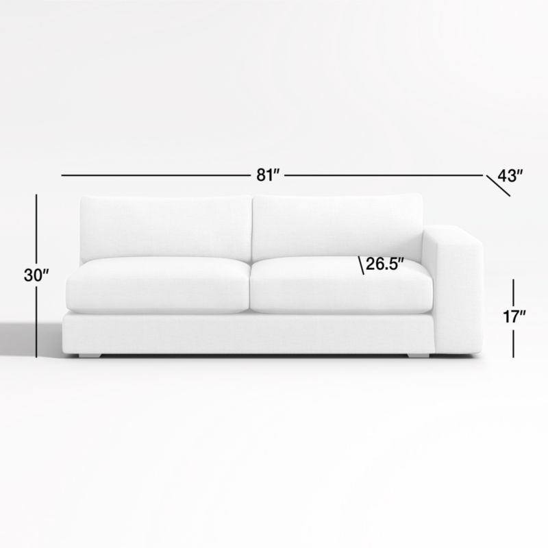 View Oceanside Low Deep-Seat Right-Arm Sofa - image 2 of 6