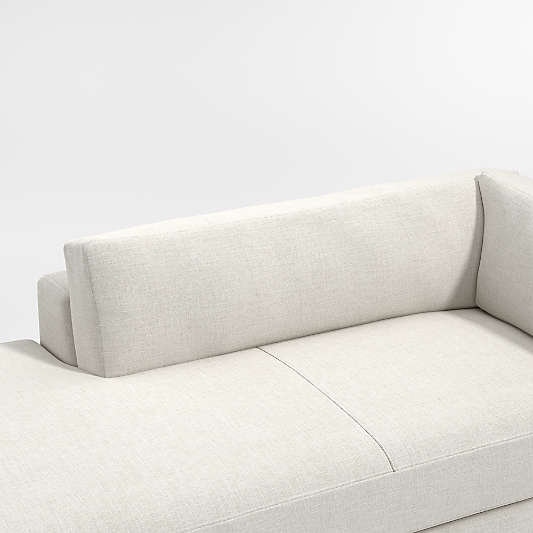 Oceanside Deep Low 3-Piece U-Shaped Sectional Sofa with Double Corner Bumper