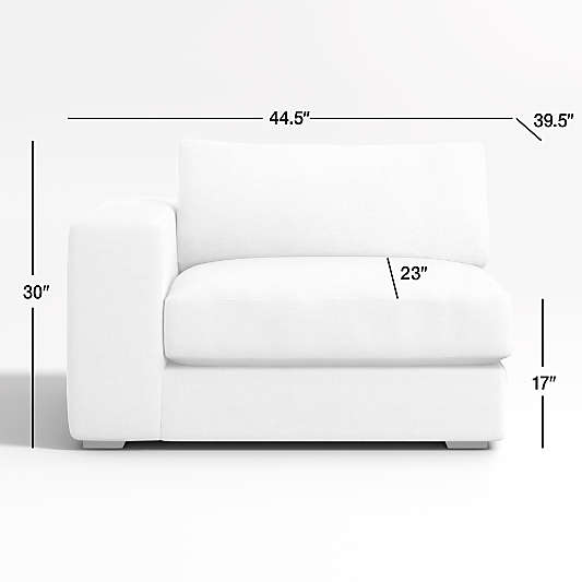 Oceanside Low Left-Arm Chair Sectional Piece