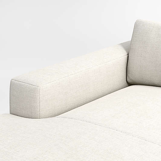 Oceanside Low 4-Piece L-Shaped Sectional Sofa with Chaise Lounge