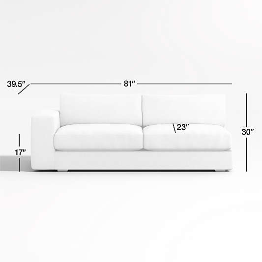 Oceanside Low Left-Arm Sofa Sectional Piece