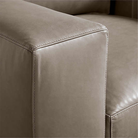 Oceanside Low Leather Deep-Seat Swivel Chair