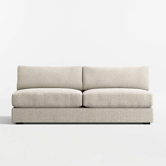 Oceanside Low Armless Sofa Sectional Piece
